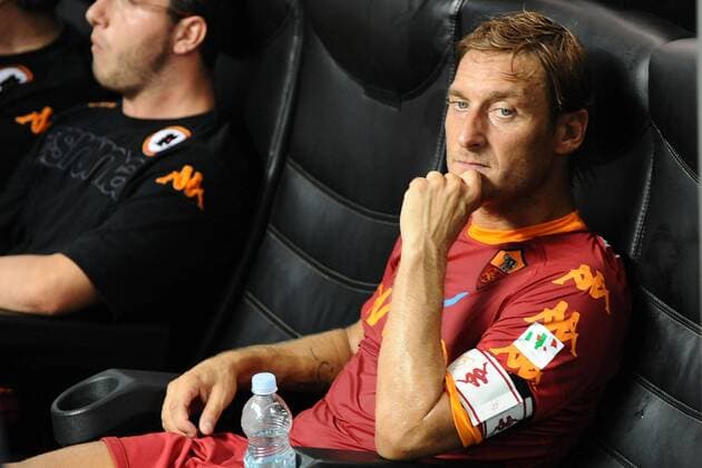 Inter Mailand (blau) vs. AS Rom (rot): Francesco Totti 