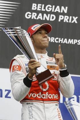 Lewis Hamilton (McLaren Mercedes) gewinnt den GP Belgien 2010 Formel 1 Grand Prix Belgien 2010