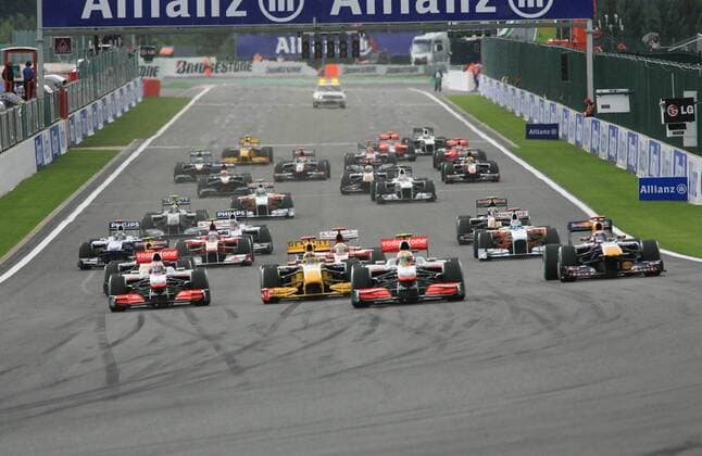 Formel 1, GP von Belgien in Spa, 29.08.10 Start,