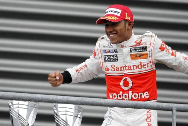 Motorsports Formula 1: World Championship 2010, GP of Belgium, winner Lewis Hamilton (GBR, Vodafone McLaren Mercedes), xHOCHxZWEIx