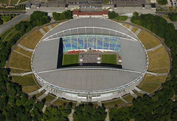 Zentralstadion, Luftbild, Germany, Europa, o0 Vogelperspektive, oben