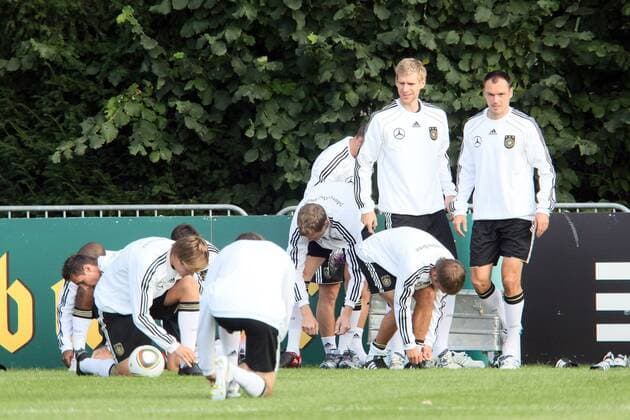 Deutsche Nationalmannschaft bereitet sich aufs Training vor