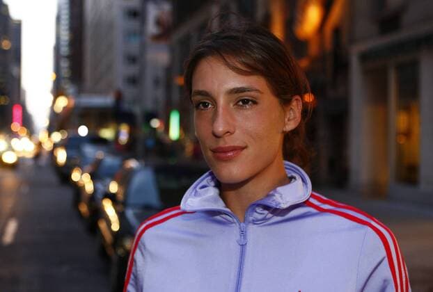 US Open 2010, USTA Billie Jean National Tennis Center, New York,ITF Grand Slam Tennis Tournament . Tennis Profi Andrea Petkovic (GER) sightseeing in New York City am Abend,privat,