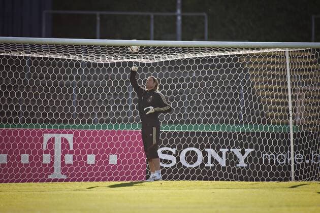 Torwart Tim Wiese (Deutschland) 05. September 2010 Training DFB Nationalmannschaft o0 Werbebande, Bande, Sponsor, Werbepartner, Werbung, Wirtschaft Schriftzug Sony