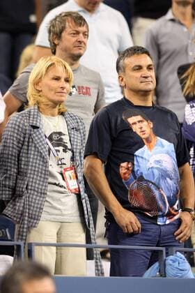 NEW YORK 04.09.2010 US OPEN TENNIS TOURNAMENT - DIANA and SRDJAN DJOKOVIC Father and Mother of Novak Djokovic (SRB) JANIKOWSKI  IMG_9676