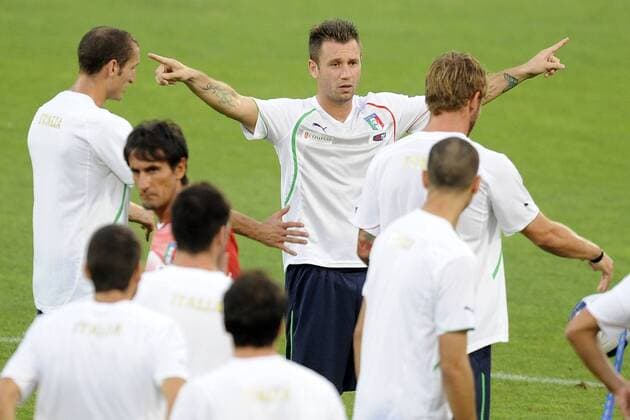 Antonio Cassano (ITA, mitte) 