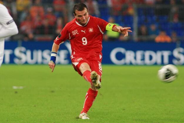07.09.2010 Fussball EM Qualifikation Basel St Jakob Stadion Schweiz - England 1:3 --- Alexander Frei (Schweiz) 