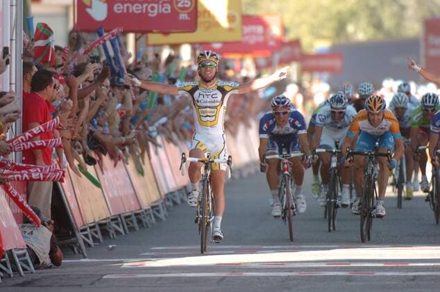 Vuelta a Espana 2010 - 12. Etappe - Andorra la Vella - Lleida - Mark Cavendish (Htc - Columbia) gewinnt - 