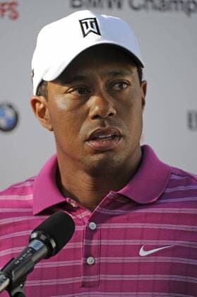 09 September 2010: Tiger Woods (USA) takes questions from the media after golfing in round one, of the third leg of the FedEx Cup, during the BMW Championship on Dubsdread, at Cog Hill Golf & Country Club, Lemont, Il Icon4840909201053921 o0 Interview EDITORIAL USE ONLY