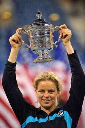 New York, USA September 11, 2010 US OPEN 2010 Kim CLIJSTERS (BEL) wins the Women s Final ---  o0 Siegerehrung Jubel Freude