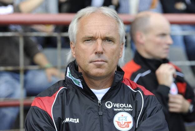 Trainer Peter Vollmann (Hansa), SV Babelsberg 03 - FC Hansa Rostock, Fußball, 3.Liga, Saison 2010 2011, Potsdam