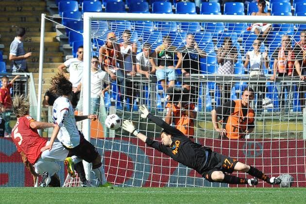 Torwart Daniele PAPONI Bologna - AS Rom vs FC Bologna ANDREAXSTACCIOLI