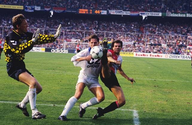 Dave Smits (Willem) gegen Peter Bosz (Rotterdam, R) - Feyenoord Rotterdam - Willem II Tilburg, xVIxRobxCornelderxIVx 177708