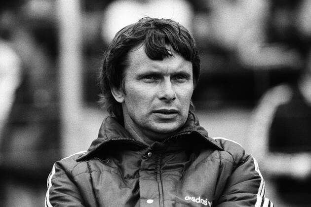 Testspiel VfL Wolfsburg gegen Hamburger SV am 18. 07. 1984. VfL Wolfsburg Trainer Wolf- Rüdiger Krause o0 Oberliga Nord 1984 1985