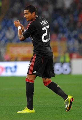 kevin prince boateng (milan) - Lazio Rom (blau) vs. AC Milan (schwarz) - massimoxoliva