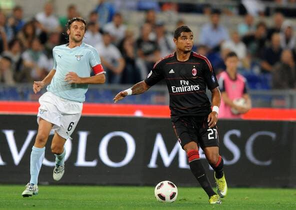 Kevin PRINCE BOATENG (R) - Lazio Rom (blau) vs. AC Milan (schwarz) -