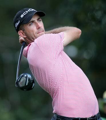 Sept. 23, 2010 - Atlanta, USA - 100923 Atlanta - Geoff Ogilvy Australia, who has 7 PGA Tour wins, tees off on the 16th hole on his way to a birdie in The Tour Championship at East Lake Golf Club in Atlanta on Thursday, Sept. 23, 2010. . . - ZUMAaj1 Fed Ex Fedexcup