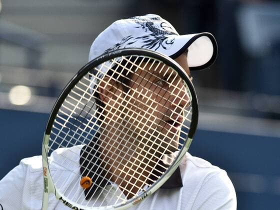 Sept.13, 2010 Novak Djokovic of Serbia in action in the final of the US Open Icon25020100923004 EDITORIAL USE ONLY