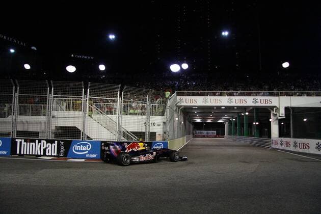 Formel 1, GP von Singapore, 25.09.10 Sebastian Vettel, Red Bull Racing,