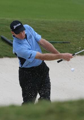 September 26 2010 The Tour Championship Eastlake Country Club Atlanta Ga Jim Furyk (USA) hits out of bunker during the final rd of the tour championship from Eastlake Country Club Icon10092678 Fedexcup EDITORIAL USE ONLY