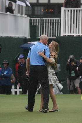September 26 2010 The Tour Championship Eastlake Country Club Atlanta Ga Jim Furyk (USA, L) celebrates his 8 under victory with his wife Tabitha during the final rd of the tour championship from Eastlake Country Club Icon10092698 Fedexcup EDITORIAL USE ONLY
