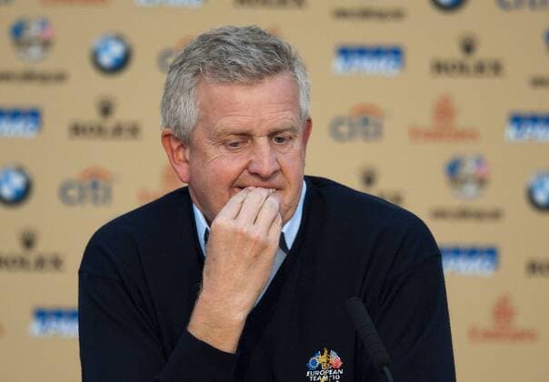 Golf - Ryder Cup 2010 - Captains Press Conference European Captain Colin Montgomerie (SCO) answer question from the press at Celtic Manor, Newport  o0 RyderCup,