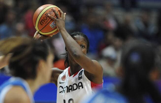 Canadian Tamara Tatham during Women s World Basketball Championship match with Greece, in Ostrava, Tuesday, Sept. 28, 2010. (CTKxPhoto JaroslavxOzana)  CTKPhoto6201009280716201