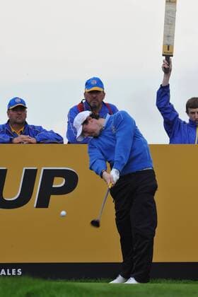 Rory McIlroy (Northern Ireland) Europe on the second practice day at the Ryder Cup 2010 course, Celtic Manor resort, Newport, xKevinxBatchelorx  ActionPlus4820996 Content restricted for UK based newspaper