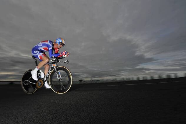 Road World Championships Time Trials, Elite Men held in Geelong Victoria - David Millar from Great Britian in action finishing 2nd xPeterxBlakemanx  ActionPlus11098952 Content restricted for UK based newspaper