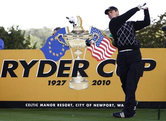 02.10.2010 The second day of the 38th Ryder Cup at Celtic Manor. Martin Kaymer (GER) of Team Europe tees off. xHarryxEngelsx  ActionPlus77810 Content restricted for UK based newspaper