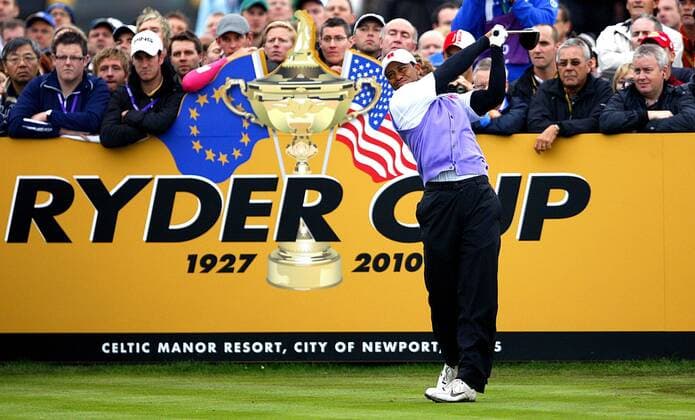 Tiger Woods of Team USA tees off The 2010 Ryder Cup Day 2 The 2010 Ryder Cup Day 2 2nd October, 2010 EDITORIAL USE ONLY. No use with unauthorised audio, video, data, fixture lists, club league logos or live services. Online in-match use limited to 120 images, no video emulation. No use in betting, games or single club league player publications.