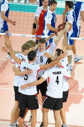 German team celebrating Germany (white) vs Czech Republic (blue) 3-0 FIVB Men s Volleyball World Championship Rome, 05 10 2010 - AntoniettaXBaldassarre o0 Jubel, Freude