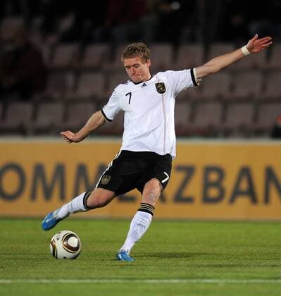 U21 Länderspiel Deutschland (weiß) vs. Ukraine (blau) Andre Schuerrle (Deutschland) 