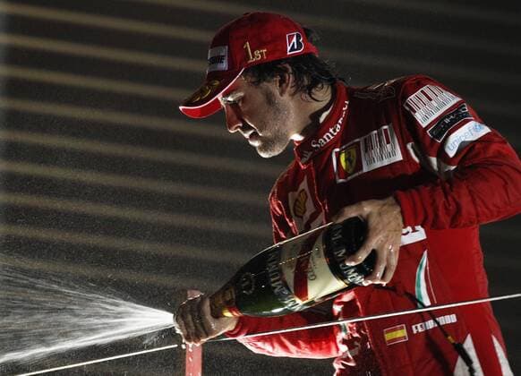 Motorsports Formula 1: World Championship 2010, GP of Korea, winner Fernando Alonso (ESP, Scuderia Ferrari Marlboro), xHOCHxZWEIx