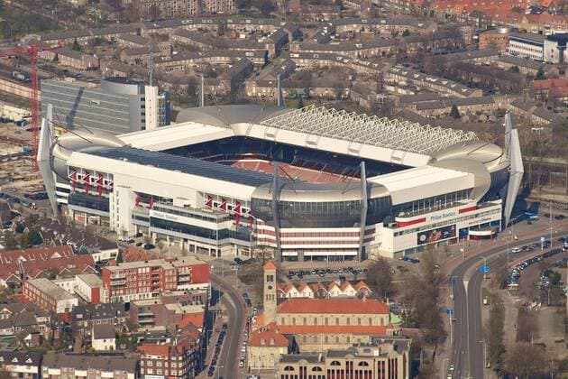 Philips Stadion, Heimspielstätte, PSV Eindhoven, Eredivisie 20010 2011 xVIxJackxJacobsxIVx 195638 o0 Vogelperspektive