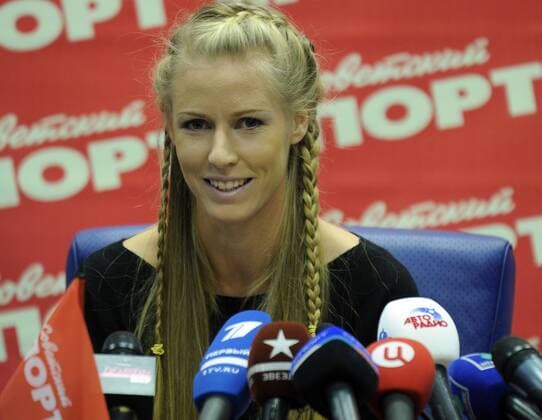 ST. PETERSBURG Elena Dementieva (RUS) holds a press conference after announcing her retirement.  RE0DB053