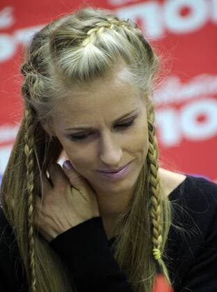 ST. PETERSBURG Elena Dementieva (RUS) holds a press conference after announcing her retirement.  RE0DB055
