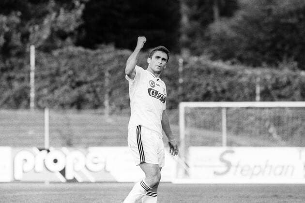 Stefan Kuntz (Besiktas Istanbul) jubelt o0 Saison 1995 1996, Trainingslager, Saisonvorbereitung, Test, Testspiel, Süper Lig
