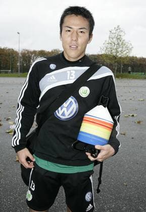 Makoto Hasebe (VFL Wolfsburg) - Training an der Volkswagen Arena