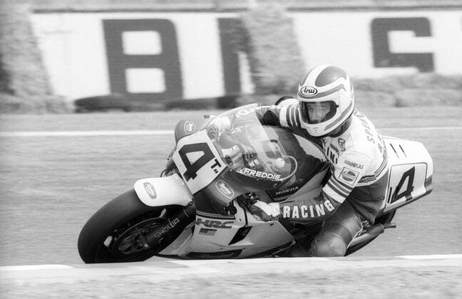 Freddie Spencer (USA Honda) o0 500er, 500ccm, 500-er, ccm Aktion
