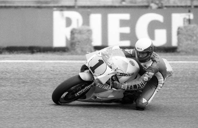 Eddie Lawson (USA Yamaha) o0 500er, 500ccm, 500-er, ccm Aktion Freisteller