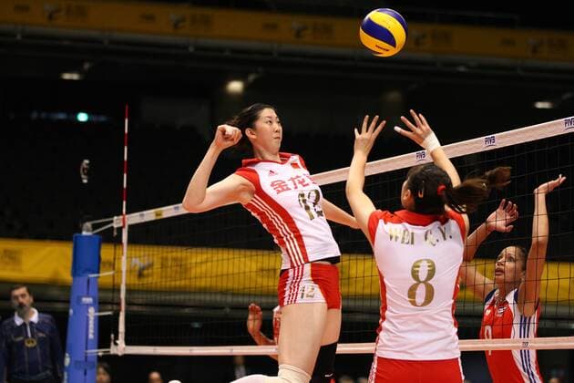 Ming Xue (CHN), NOVEMBER 13, 2010 - Volleyball : FIVB Women s Volleyball World Championship 2010 Final Round between Cuba (red) 1-3 China (white) at Tokyo Metropolitan Gymnasium  (065078)