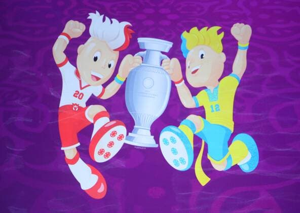 Designed by Warner Brothers, The Euro 2012 mascots are being officially presented on November 16, 2010 at ceremony at the Teatre Polski in Warsaw, Poland  EN_00942163_0002 o0 Objekt