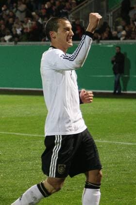 16.11.2010, U 21-Länderspiel Deutschland - England. Cenk Tosun (Deutschland) jubelt nach seinem Tor zum 2:0. o0 Jubel Freude
