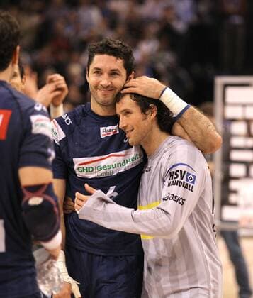 Blazenko LACKOVIC (L) und Torsten JANSEN (beide HSV) - HSV Hamburg - THW Kiel 26 - 25