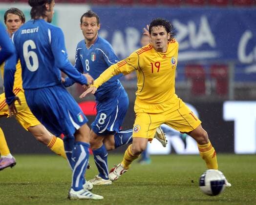 Testspiel in Klagenfurt - Rumänien - Italien - George Florescu (Rumänien, R) - 