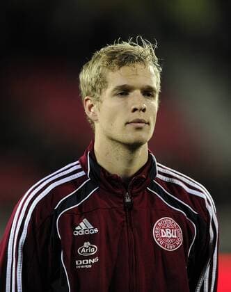 : U21 Soccer, National team match, (test match) Denmark-Holland:Keeper Jonas Lössl, Denmark. 