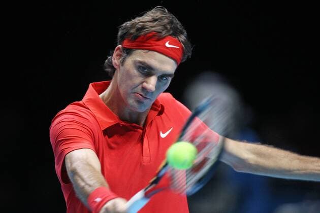 Roger Federer, SUI, during ATP-Finals 2010 in London
