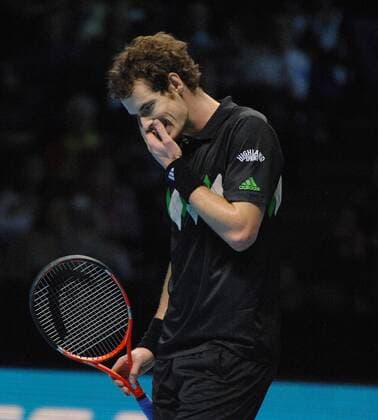 Tennis - Barclays ATP World tour Finals 2010 - A dejected Murray (GBR) - 