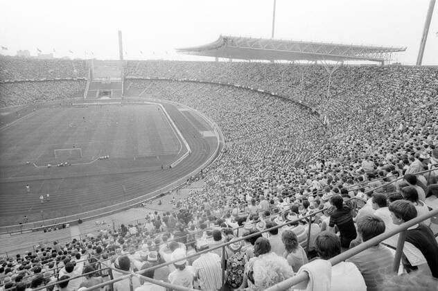 Berliner Olympiastadion, Heimspielstätte von Hertha BSC Berlin Aufnahmedatum geschätzt
